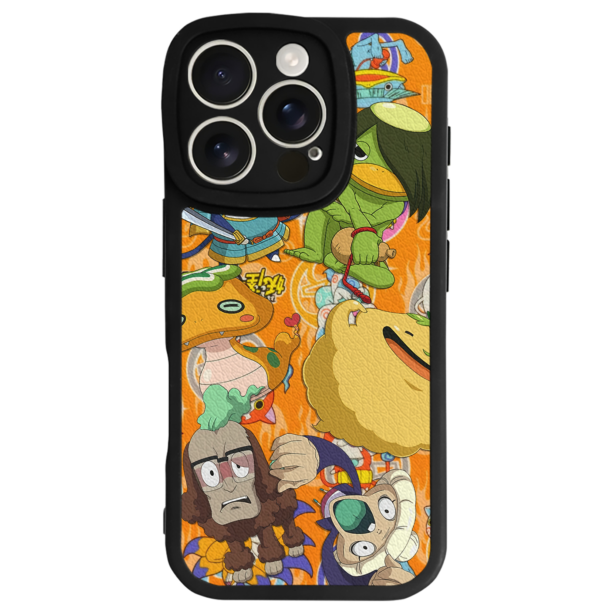 （画像用） 妖怪ウォッチ Yo-kai Watch 【iPhone 16シリーズ対応】シリコンスマホケース（レザー調） 材質：シリコン